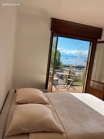 Charmant studio rénové avec terrasse vue sur le lac – Au cœur d'Évian-les-Bains