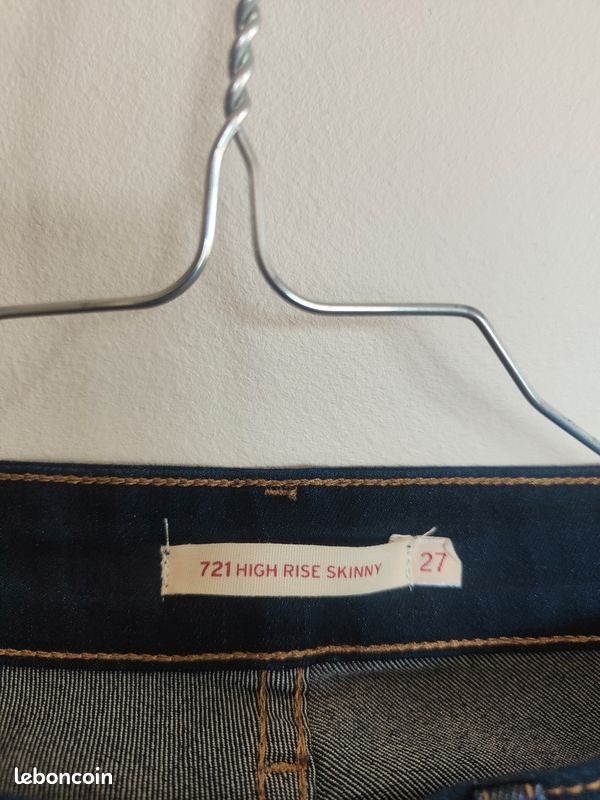 Jeans Levis 721 Femme Taille 27 (image 2)