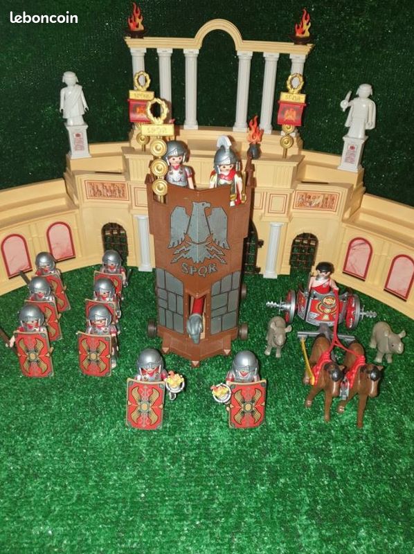 Armée romaine playmobil avec tour de siège contre les gaulois (image 1)