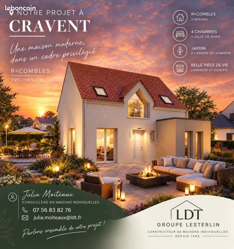 Maison 5 pièces 105 m² · à Cravent · 105 m² · 300 863 €