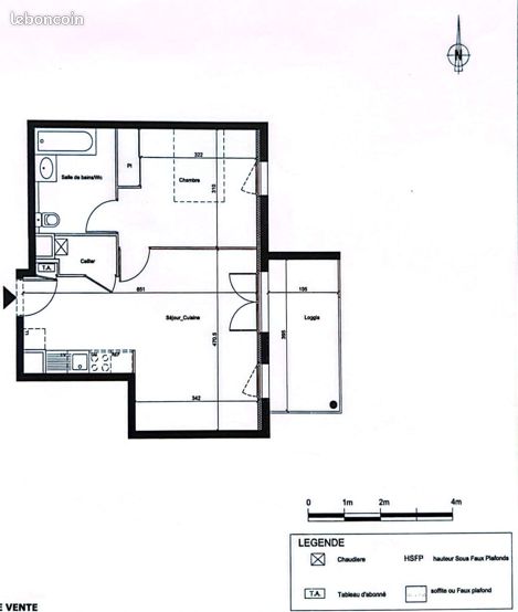 Appartement 2 pièces 44 m² · à Morancé · 43,5 m² · 688 €/mois