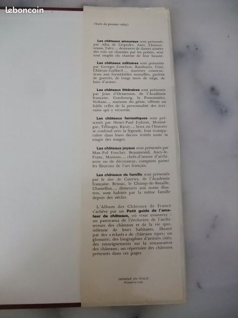ALBUM des CHÂTEAUX DE FRANCE année 1976 (image 9)