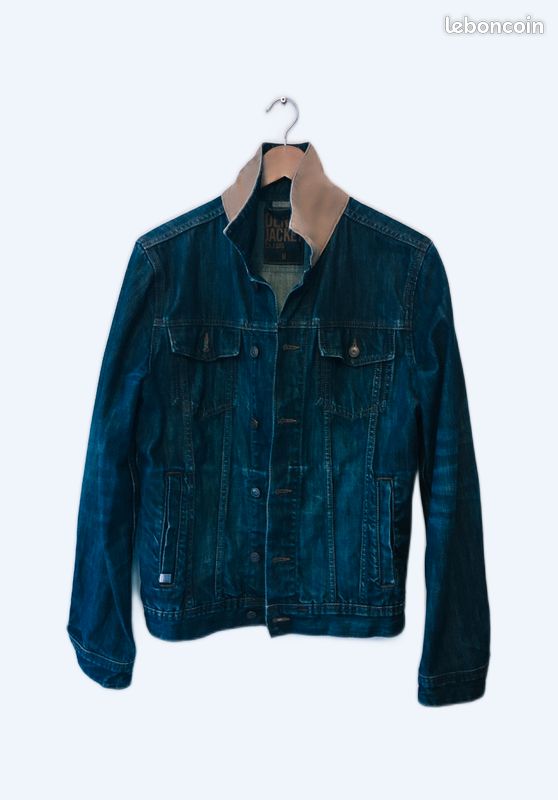 Veste En Jean – Taille M – Denim – Sans Marque – Occasion Très Bon état