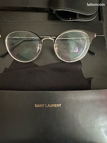 Monture De Lunettes Yves Saint Laurent Marron - Largeur 61, Pont 18, Branches 120 - Occasion