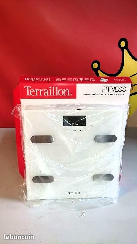 Balance pèse personne TERRAILLON Impédancemètre Fitness White 150 kg (neuve) (image 2)