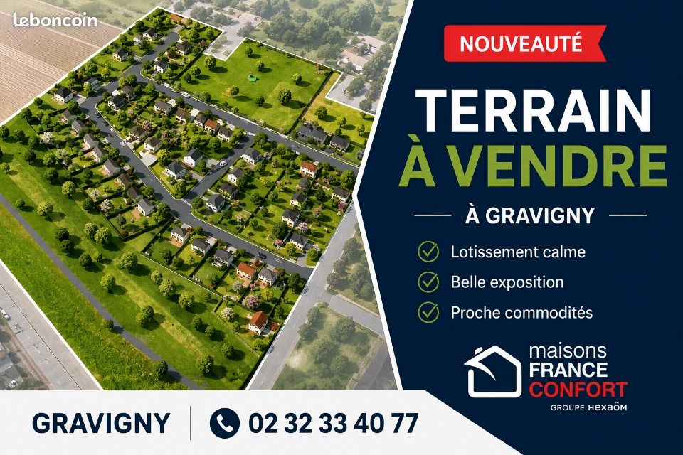 Terrain 540 m² · au Neubourg · 59 000 €