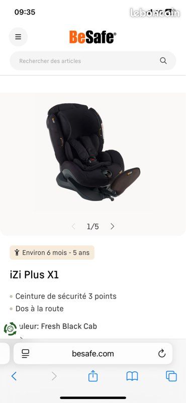 Siège auto Besafe Izi plus X1 (image 1)