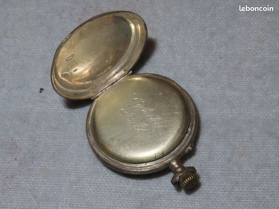 Petite Montre à Gousset Ancienne En Argent - Occasion, Vintage - Pour Adulte Unisexe