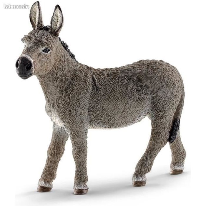 Figurine Âne de la ferme SCHLEICH - Peinte à la main - Pour enfants à partir de 3 ans (image 1)