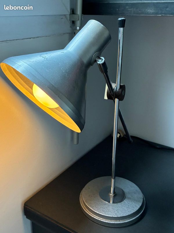 Paire de lampes de bureau vintage – fabrication années 1950 (image 3)