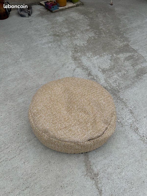 Pouf Corde Tressée Rotin (image 3)