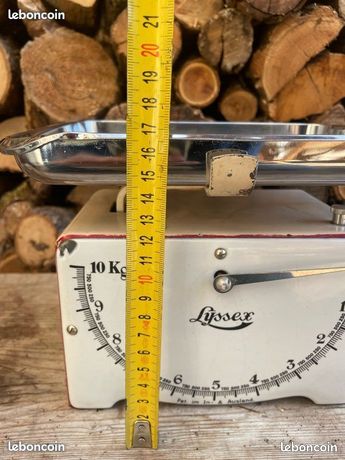 balance ménagère, ancienne, E K, cadran émaillé • EUR 60,00