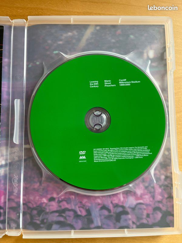 DVD Manic Street preachers Cardiff Millenium Stadium 1999/2000 (image 3)