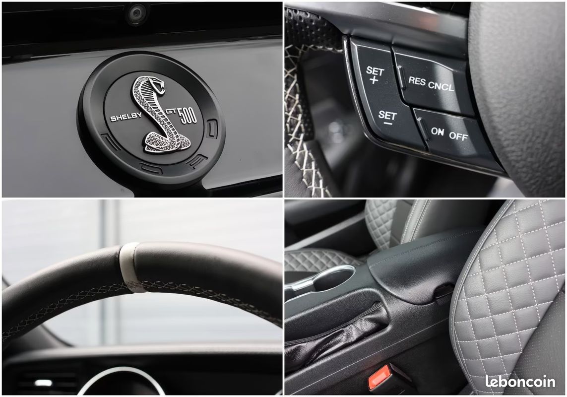 FORD Mustang EcoBoost Shelby GT500 Style 2.3 Turbo 314 ch – CarPlay – LED – Caméra (image 28)