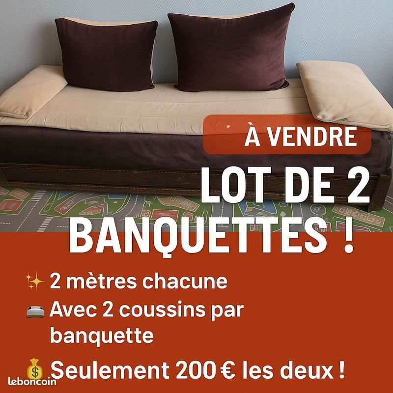 Deux banquettes (image 1)