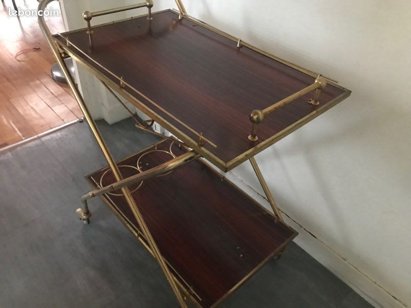 Desserte vintage roulante , table apéro années 60 (image 2)