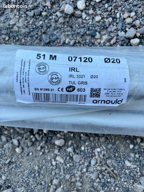 Lot de tubes électriques IRL Ø20 Arnould - 50 mètres (image 2)