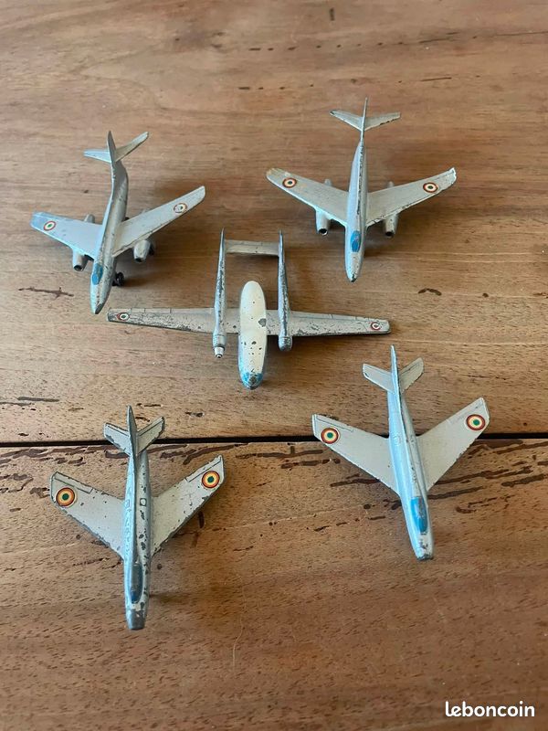 Lot 5 avions Dinky Toys France Vautour - Mystere IV et CIJ Noratlas « à restaurer » 🇫🇷 (image 3)