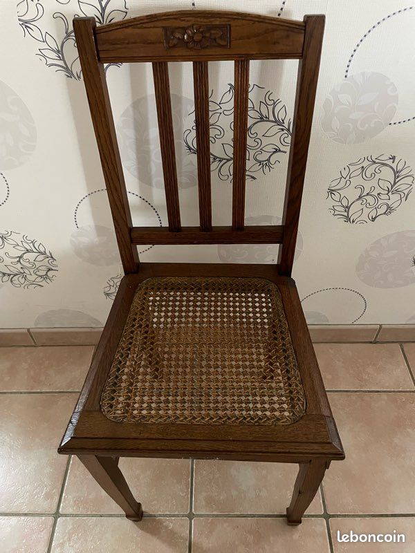 Chaise cannage (image 1)