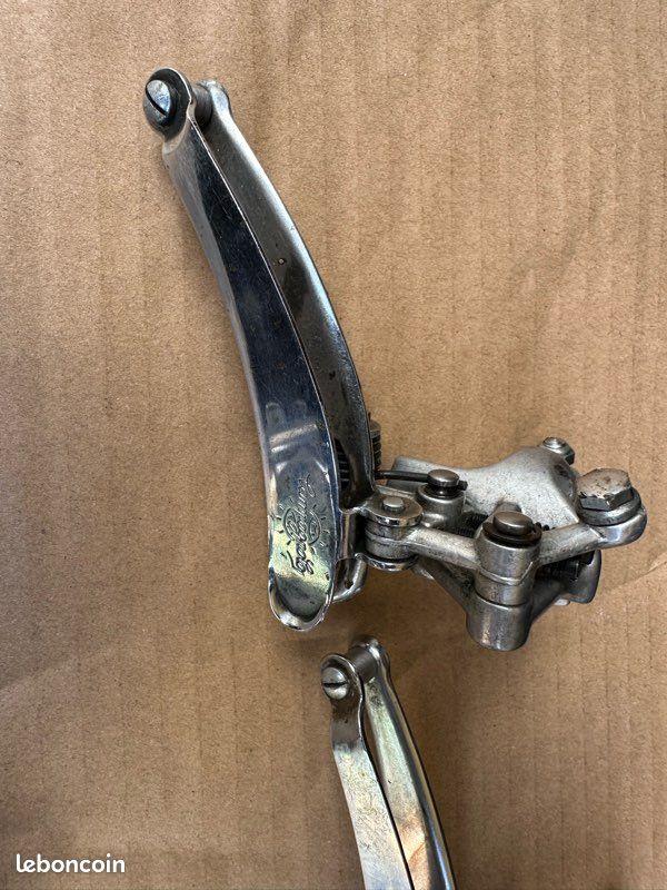 Dérailleurs Avant & Arrière Campagnolo Record Pour Vélo De Route - Occasion, état Correct