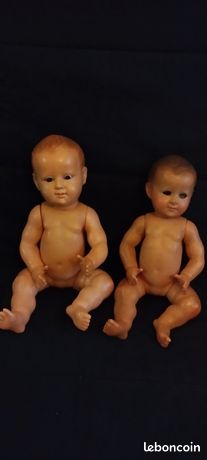 Baigneur noir laqué nu 40 cm - Poupées nues