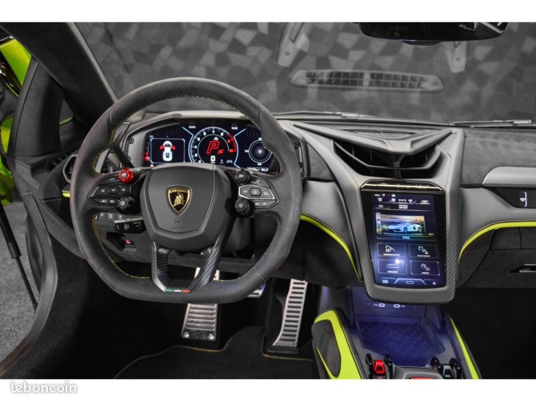 Lamborghini revuelto AD PERSONAM - VERDE CITREA / ROSSO MARS TVA 6.5 V12 1.015CH Baquets (image 8)