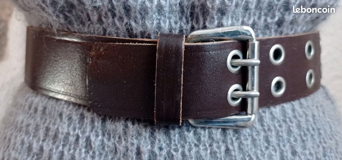 Ceinture médiévale en cuir Croisés, couleur marron ⚔️ Boutique Épées