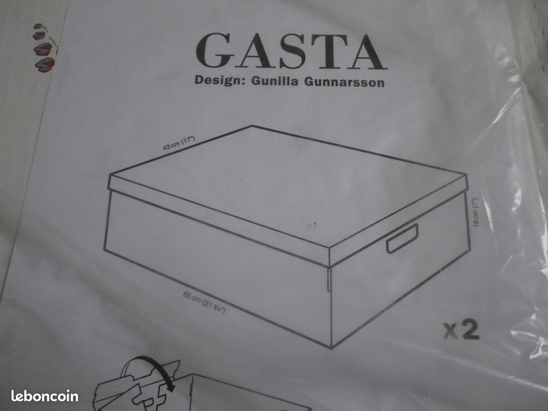 GASTA NEUVES 4 boites de rangement IKEA (image 3)