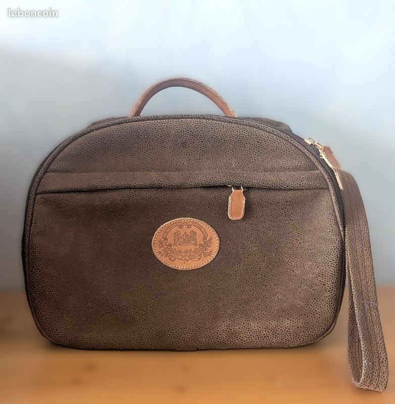 Sac vanity cuir marron (image 1)