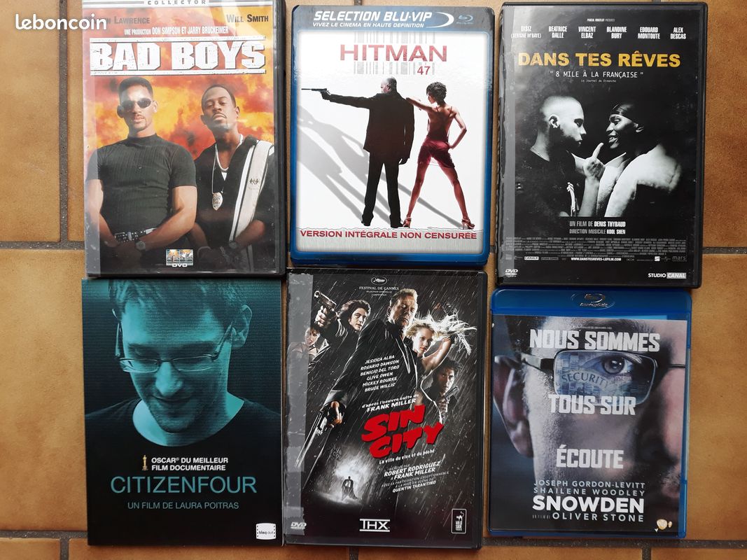 6 DVD films d'action (image 1)