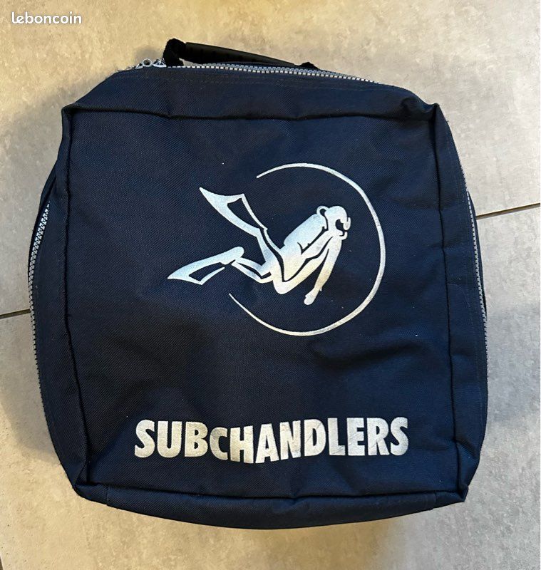 Sac De Plongée Complet Scubapro – Bleu – Avec Palmes, Tuba Neuf Et Couteau Neuf – Occasion
