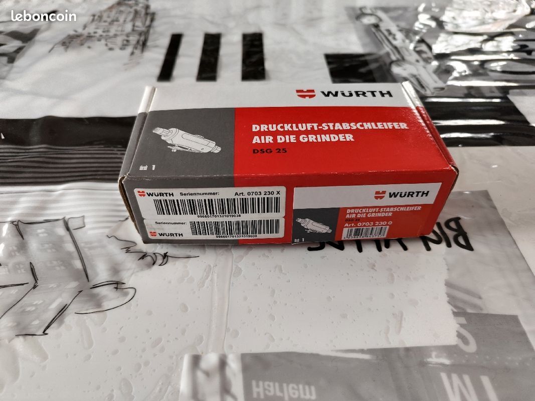 Meuleuse droite pneumatique wurth DSG 25 neuve (image 4)