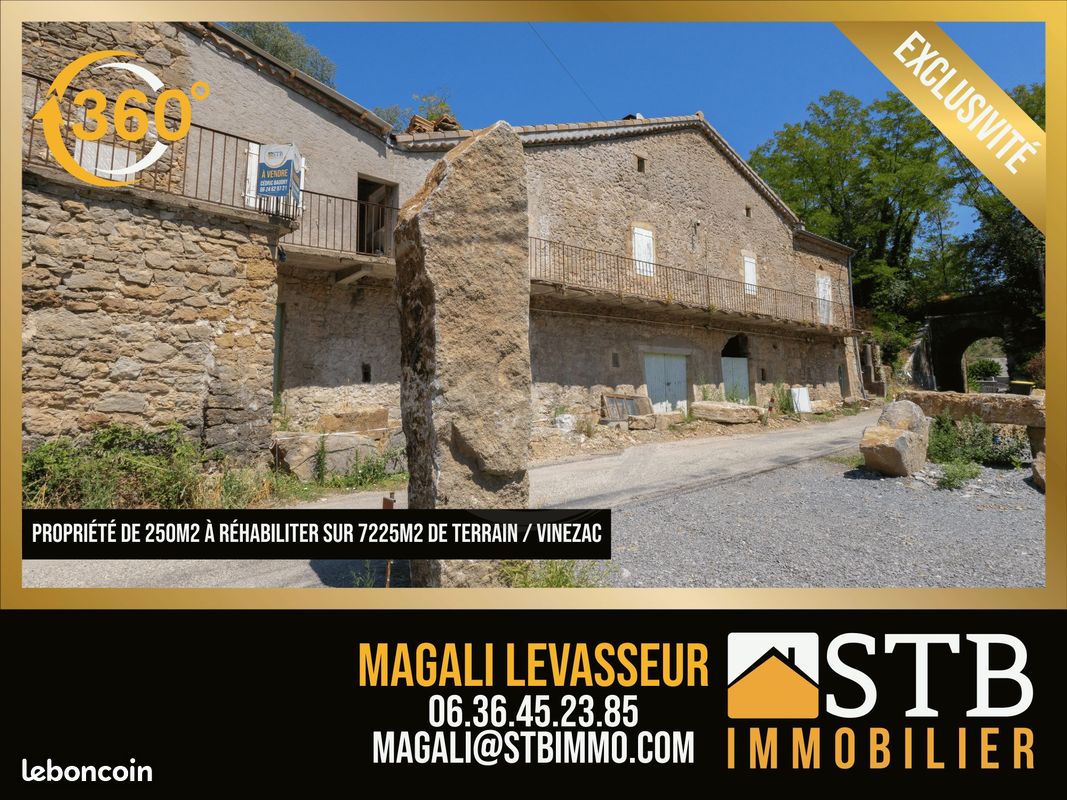 Maison 10 pièces 250 m² · à Vinezac · 250 m² · 285 000 €