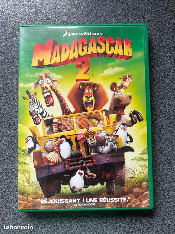 DVD Madagascar 2 – DreamWorks – Très bon état (image 1)