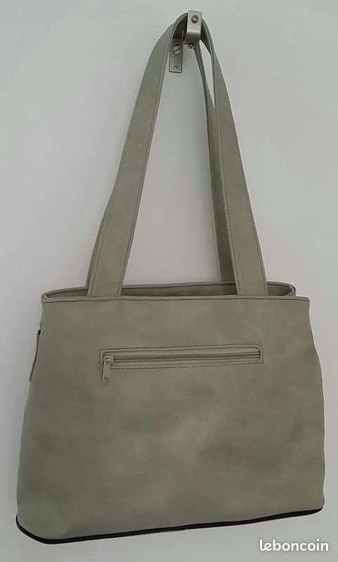 Sac avec anses/bandoulières simili-cuir poches marque Charp&Shape (image 5)