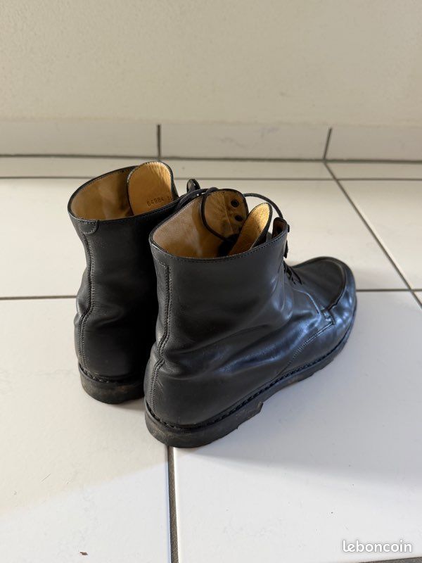 Paraboot Beaulieu cuir noir lisse bon état (image 2)