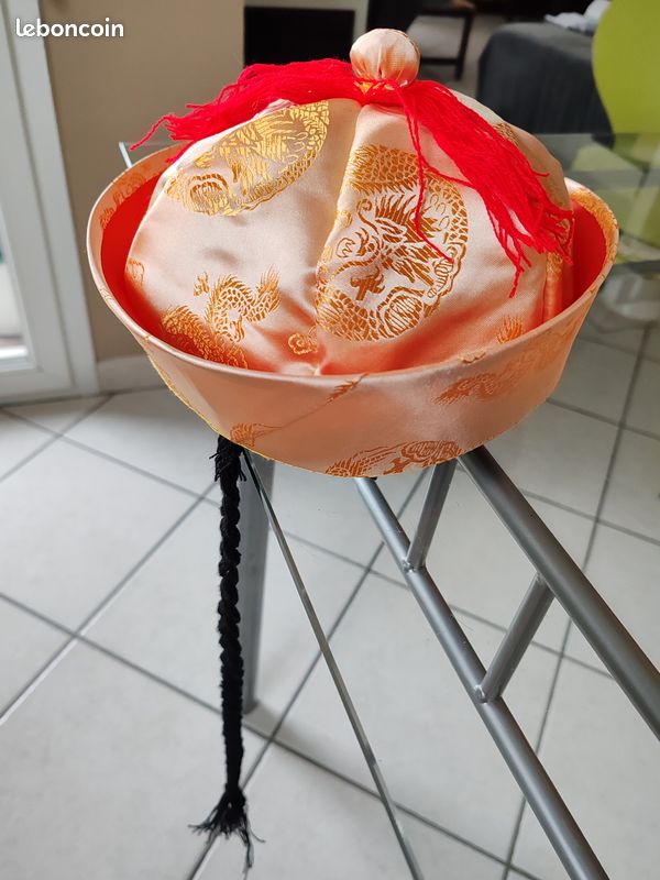 Chapeau chinois traditionnel 56 cm NEUF (F.B) (image 1)