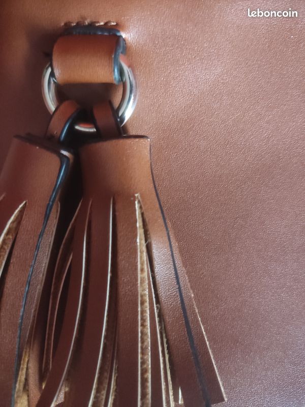 H&M - Pochette - Sac à main de soirée à bandoulière marron camel Caramel (image 5)