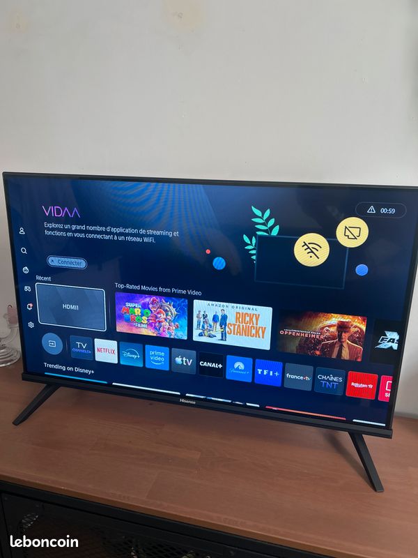 TV Hisense 32A4K 32 pouces (80 cm) Smart TV + télécommande (image 8)
