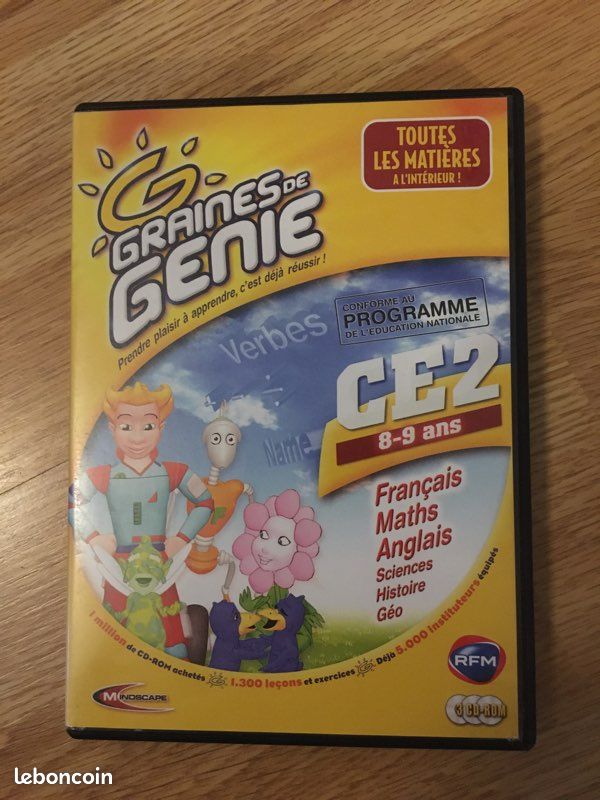 Cd ordinateur éducatif graines de génie ce2 (image 1)