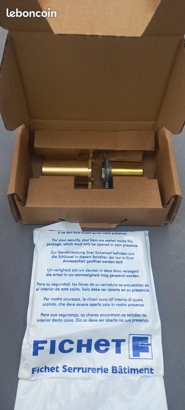 Barillet serrrure sécurité Fichet 787Z (image 2)