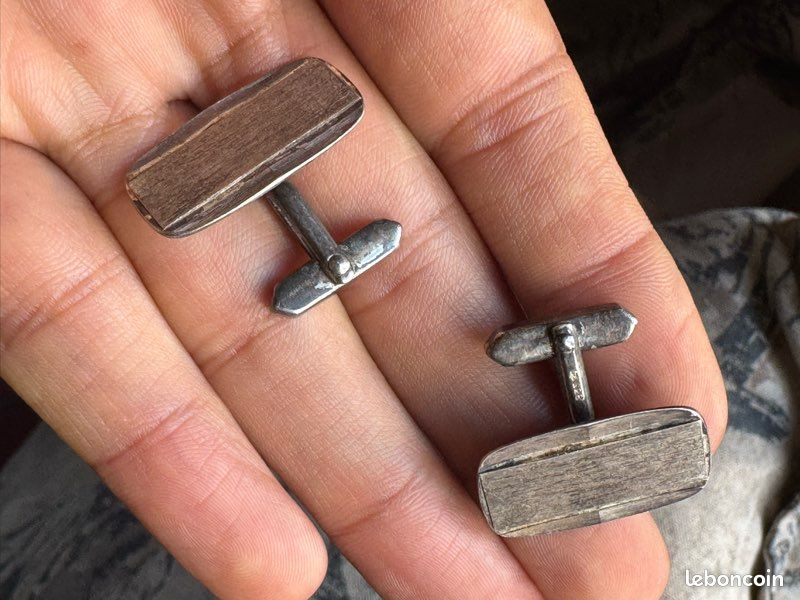 Boutons De Manchette En Argent 835 Vintage Pour Homme – Style Rétro Et élégant