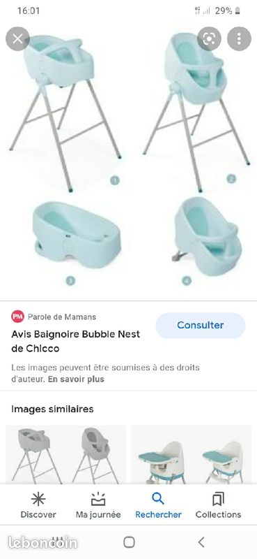 Baignoire douche chicco bubble Nest (image 1)