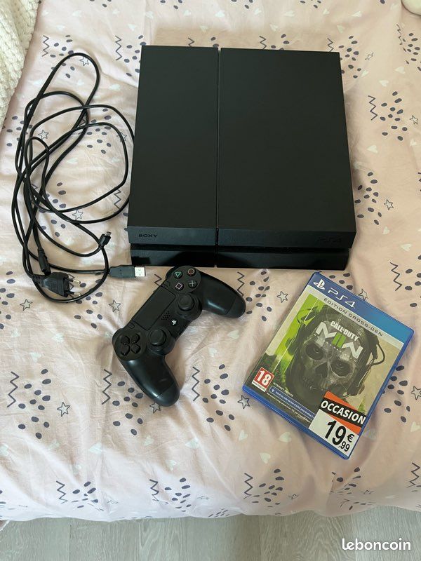 Console Sony PlayStation 4 1To Édition Noire - Très Bon état - Avec Boîte