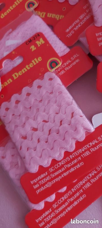 Lot de 35 paquets de galons rose neufs (image 3)