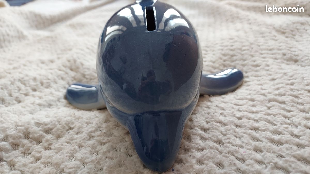 Tirelire dauphin en faïence (jared54) (image 4)