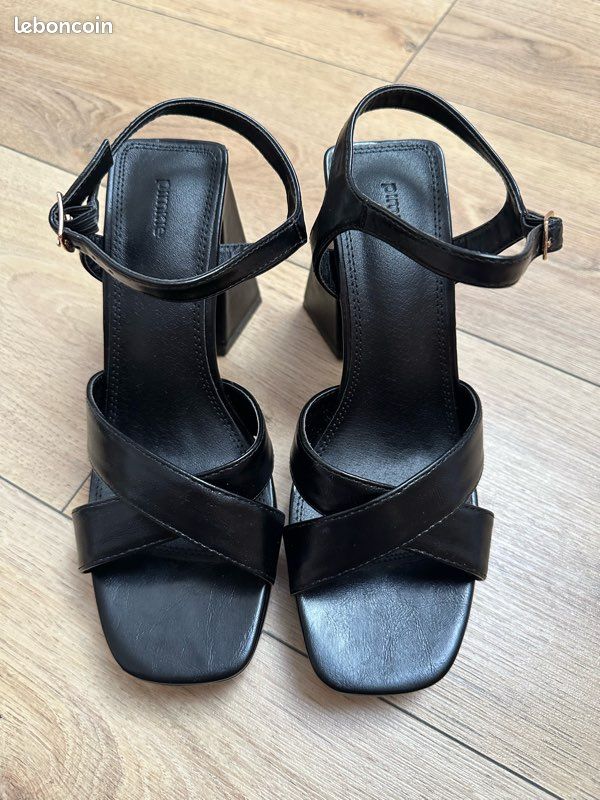 Sandale Talon Noir Pimkie Sandales Pimkie Sandales Plateforme