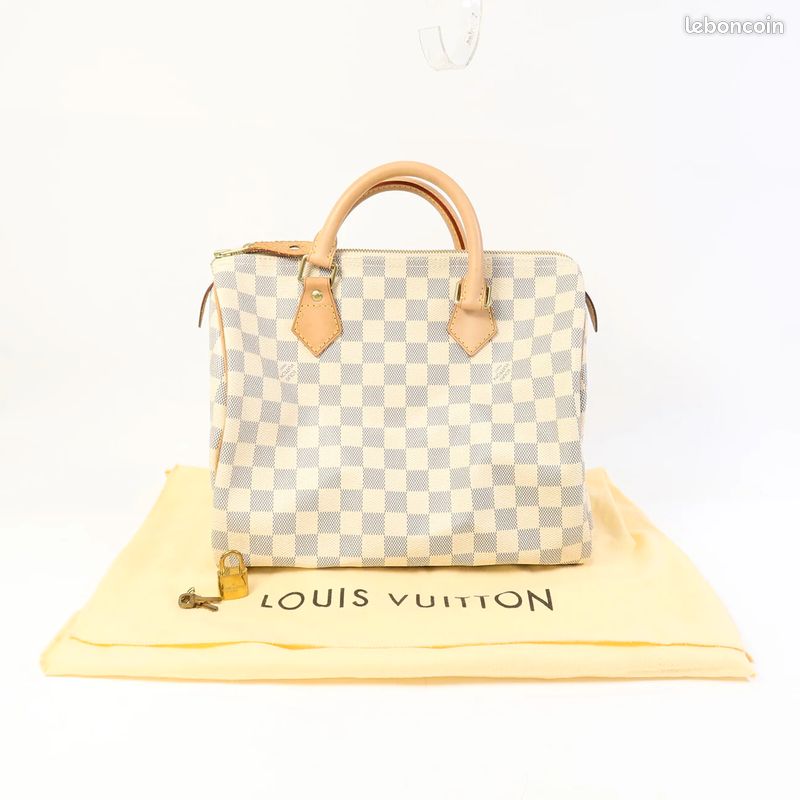 Sac Speedy 30 Vintage en toile damier azur (image 4)