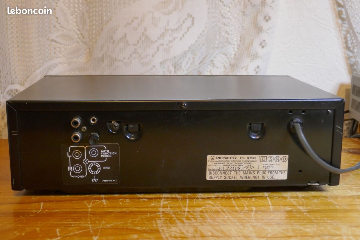 Platine vinyle pioneer pl x50 Automatique - FR