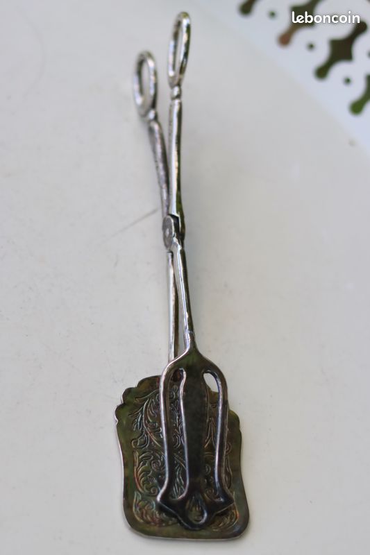 Pince de service en métal argenté « Silverplated » (image 3)